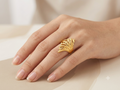 Stainless Steel Gold Ring