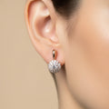 Gold-Tone Crystal Cluster Stud Earrings